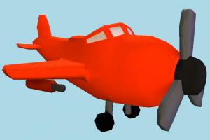 Toy Plane airbus, plane, airplane, aircraft, toy, cartoon, lowpoly, vessel